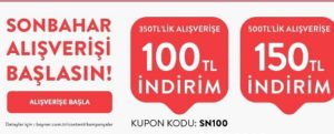 Boyner indirim kodu fırsatı