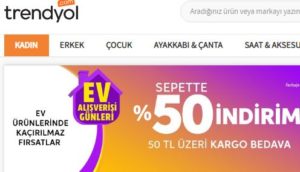 Trendyol Ev Alışveriş Günleri.