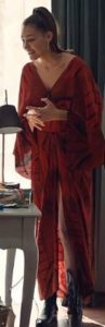 Dilan Deniz kırmızı kimono