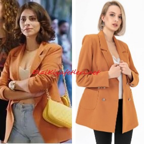 Sol Yanım dizisi Zeynep turuncu ceket
